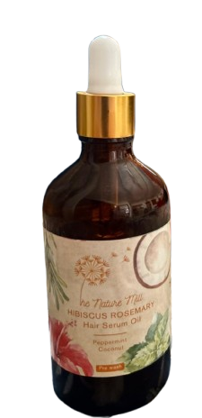 The Nature Mill Hibiscus Rosemary Hair Oil – Natural Strength for Healthy Hair