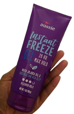 Aussie Instant Freeze Hair Gel with Jojoba Oil & Sea Kelp – 7 Ounce