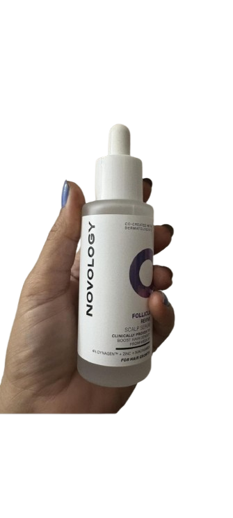Novology Follicle Revive Scalp Serum (50ml) Review – Hair Growth with 4% Dynagen, Zinc & Niacinimide Novology Hair Serum
