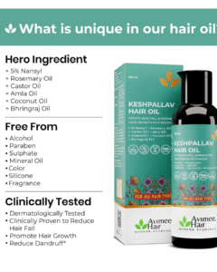 Read more about the article Avimee Herbal Keshpallav Hair Oil Review: Benefits, Ingredients & How to Use