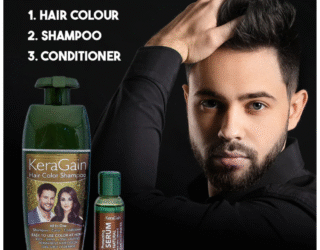 KERAGAIN Hair Color Shampoo – Instant Hair Coloring & Nourishment in One Wash