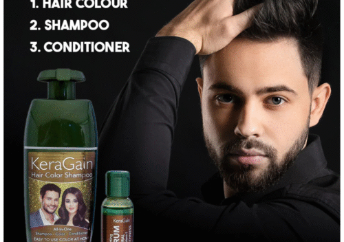 KERAGAIN Hair Color Shampoo – Instant Hair Coloring & Nourishment in One Wash