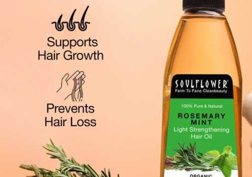 Soulflower Rosemary Mint Light Hair Oil – Naturally Nourished, Refreshingly Healthy Hair