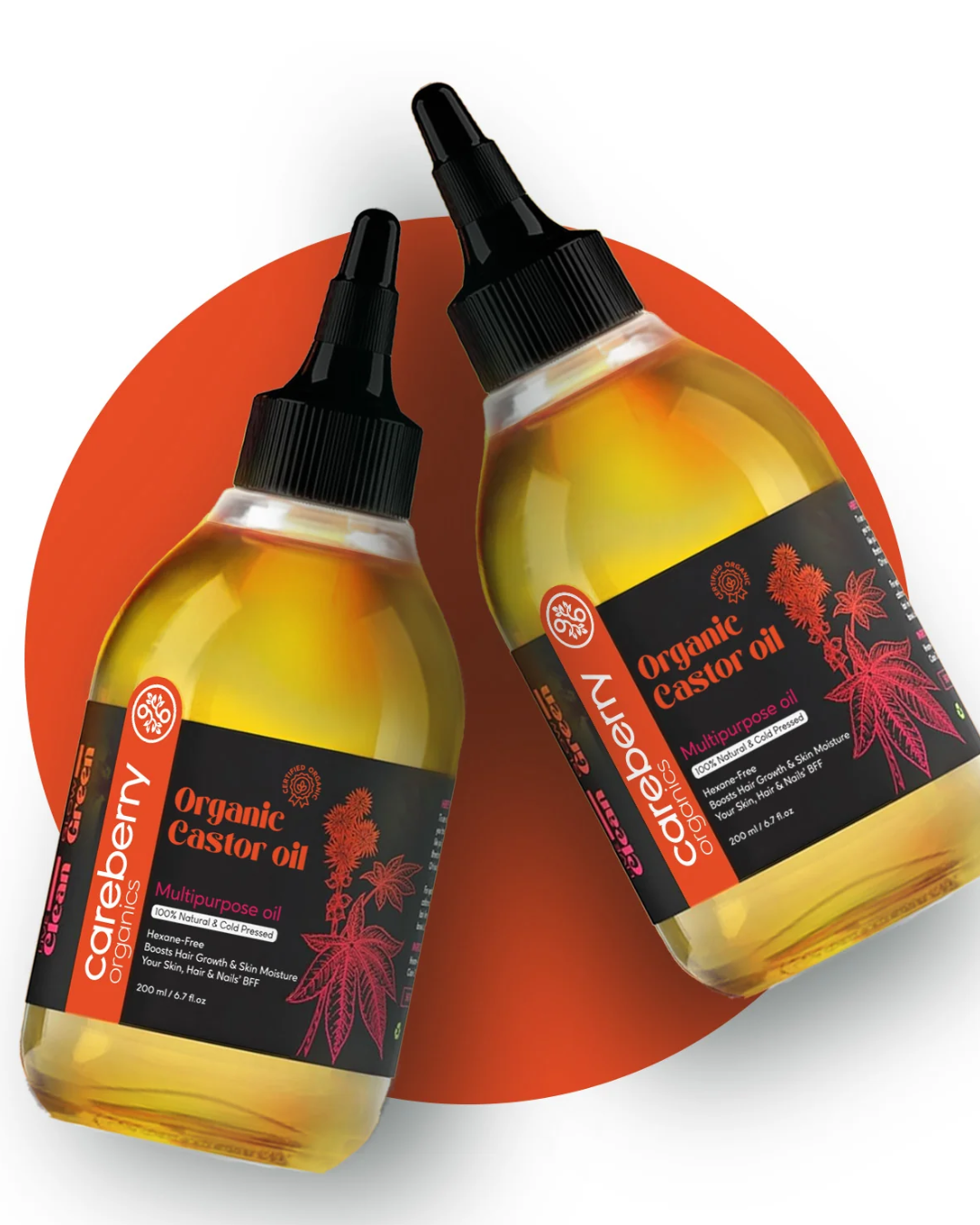You are currently viewing Careberry Cold Pressed Castor Oil – Pure Nourishment for Hair, Skin & Brows