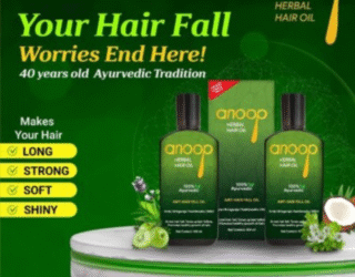 Anoop Herbal Hair Oil – 100 ML: Ayurvedic Solution for Stronger, Healthier Hair