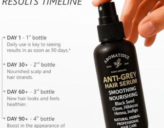 Aromatique Anti Grey Hair Serum Spray – Natural Solution for Reversing Premature Greying