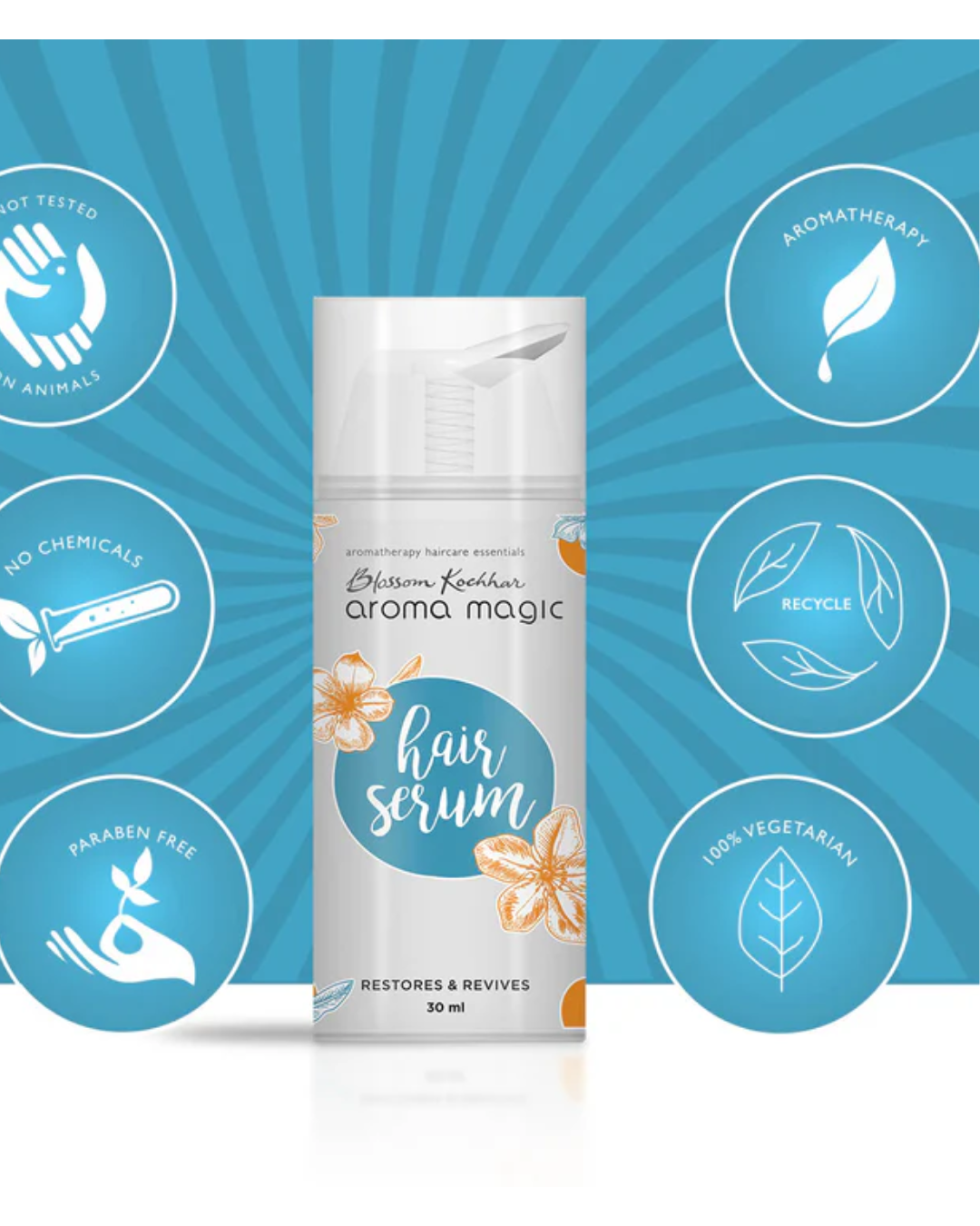 You are currently viewing Aroma Magic Hair Serum – 30ml: Nature’s Answer to Frizzy, Unmanageable Hair