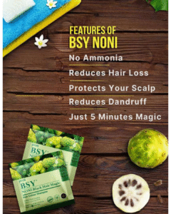 Read more about the article BSY Noni Black Hair Magic Hair Color Shampoo – Instant Hair Coloring with Herbal Goodness