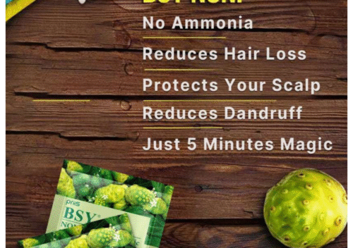 BSY Noni Black Hair Magic Hair Color Shampoo – Instant Hair Coloring with Herbal Goodness