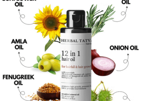 Herbal Tatva 12-in-1 Hair Oil – Ayurvedic Power for Hair Regrowth & Strength