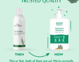 Aravi Organic Rosemary Anti-Hairfall Shampoo – Nature’s Answer to Hair Fall Problems