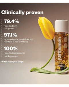 Read more about the article Justhuman AyuGrowth Fortifying Hair Oil – Ayurvedic Formula for Stronger, Healthier Hair