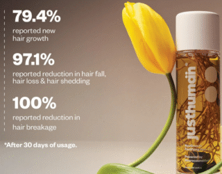 Justhuman AyuGrowth Fortifying Hair Oil – Ayurvedic Formula for Stronger, Healthier Hair