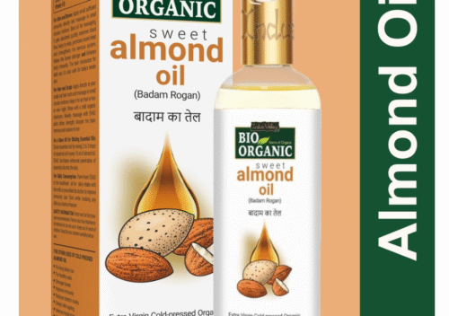 INDUS VALLEY Pure Natural & Organic Roghen Badam Sweet Almond Oil – Pure Goodness for Hair, Skin & Wellness
