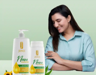 JIDEN Neem Shampoo (700ml) with Aloe & Sunflower Oil – Herbal Cleanser for Hair & Scalp Health
