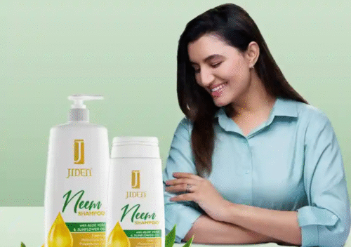 JIDEN Neem Shampoo (700ml) with Aloe & Sunflower Oil – Herbal Cleanser for Hair & Scalp Health