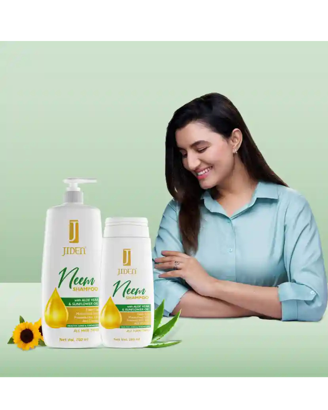 You are currently viewing JIDEN Neem Shampoo (700ml) with Aloe & Sunflower Oil – Herbal Cleanser for Hair & Scalp Health