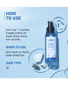 Read more about the article Plum Coconut & Squalane Nutri-Shine Hair Serum – For Instant Shine & Frizz-Free Hair