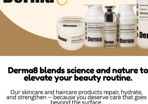 DERMA8 Protein Shampoo 250ml – Advanced Hair Strengthening Formula