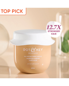 Read more about the article DOT & KEY Pea Peptide Strengthening Hair Mask – Strength & Shine in Every Strand
