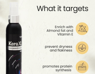 Kera XL New – Bottle of 60 ml Hair Growth Serum for Thicker, Healthier Hair
