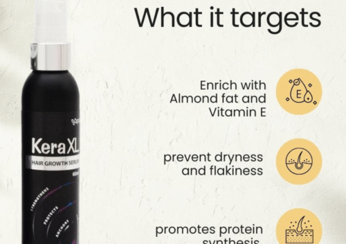 Kera XL New – Bottle of 60 ml Hair Growth Serum for Thicker, Healthier Hair