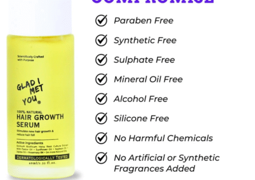 Glad I Met You Hair Growth Serum – Naturally Boost Hair Regrowth & Thickness