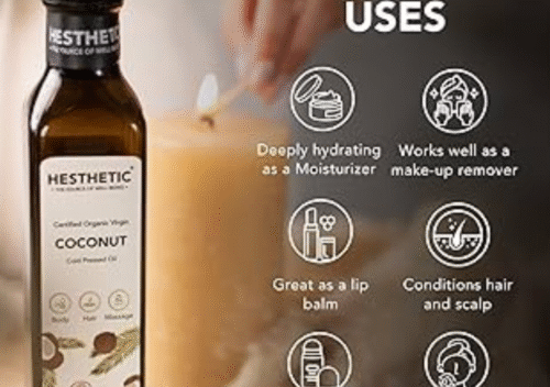 HESTHETIC Premium Cold Pressed Castor Oil – Pure Care for Hair, Skin & Health