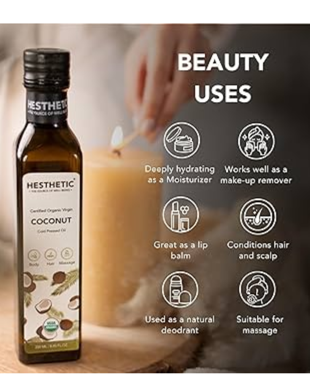 You are currently viewing HESTHETIC Premium Cold Pressed Castor Oil – Pure Care for Hair, Skin & Health