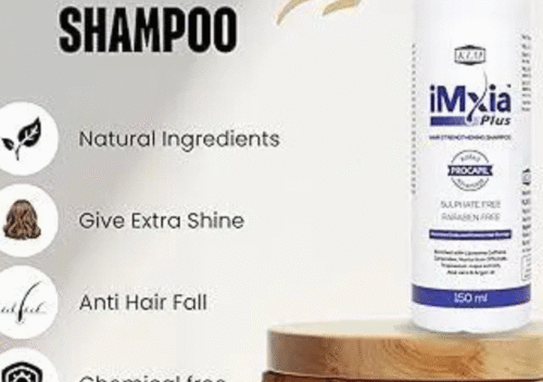 KLM iMxia Plus Hair Strengthening Shampoo – Advanced Formula for Hair Fall Control