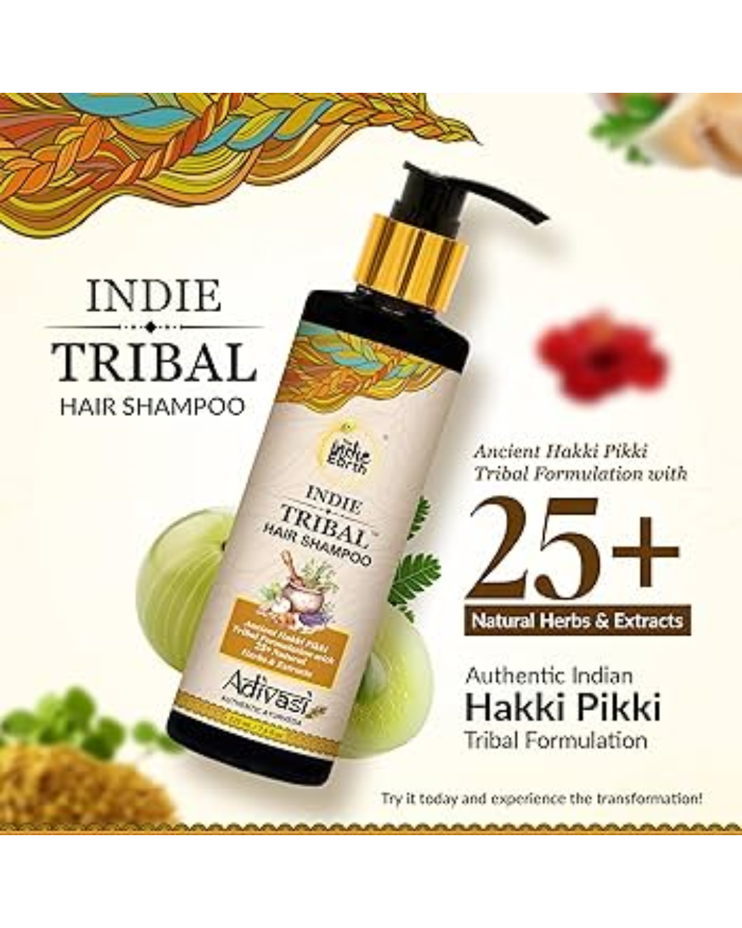You are currently viewing The Indie Earth Indie Tribal (Adivasi) Hair Oil – Herbal Remedy for Hair Growth & Scalp Health