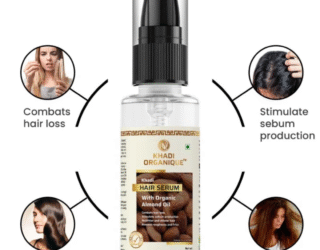 Khadi Organique Hair Serum – Herbal Remedy for Smooth, Silky, Frizz-Free Hair