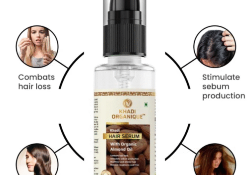 Khadi Organique Hair Serum – Herbal Remedy for Smooth, Silky, Frizz-Free Hair