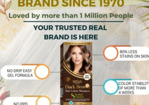 Kokila NO PPD Shampoo Hair Colour – Quick & Safe Hair Coloring Without Harsh Chemicals