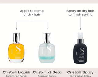 Alfaparf Milano Cristalli Liquidi Hair Serum – Iconic Shine & Frizz-Free Finish