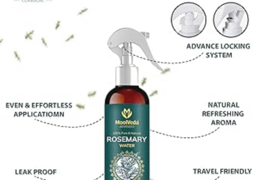 Moolveda Rosemary Water Spray & Essential Oil – Nature’s Answer to Stronger Hair