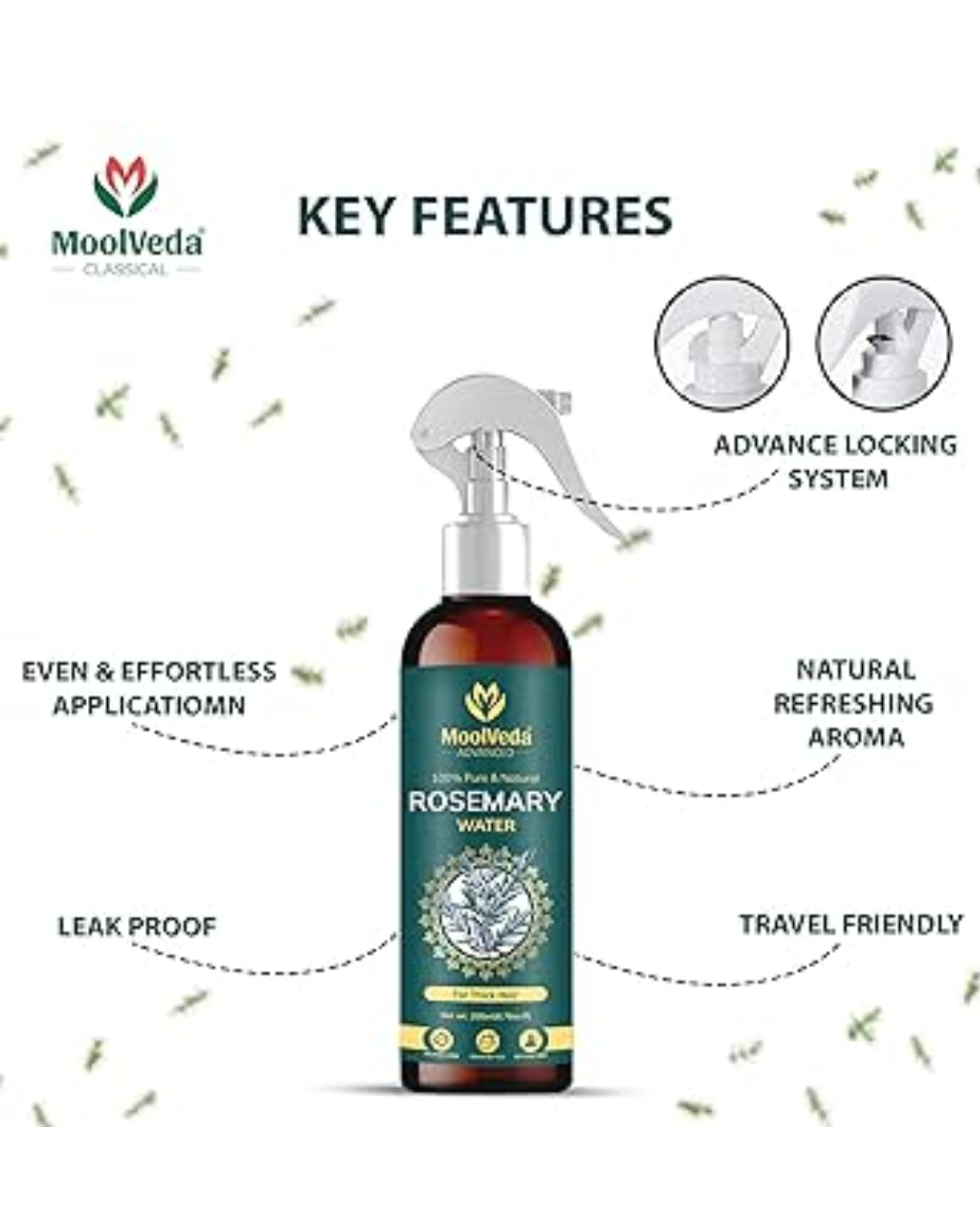 You are currently viewing Moolveda Rosemary Water Spray & Essential Oil – Nature’s Answer to Stronger Hair