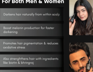 Masofta Anti Grey Hair Darkening Serum – Herbal Solution for Premature Greying