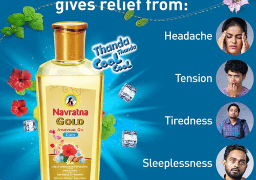 Navratna Gold Ayurvedic Oil – Premium Cooling & Nourishing Herbal Oil
