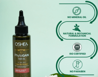 Oshea Herbals Phytogain Natural Hair Growth Oil – Herbal Solution for Hair Fall & Regrowth