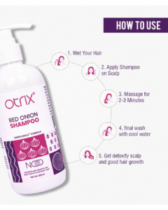 Read more about the article Otrix Red Onion Shampoo with Oleic Acid, Biotin and Keratin – Strengthen, Nourish, and Revive Your Hair Naturally