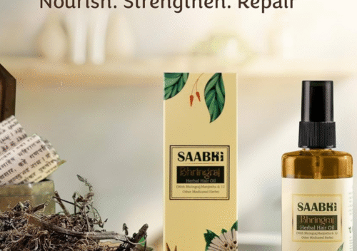 SAABHI Bhringraj Ayurvedic Hair Oil 150ml – Restore Hair Strength with Authentic Ayurvedic Care