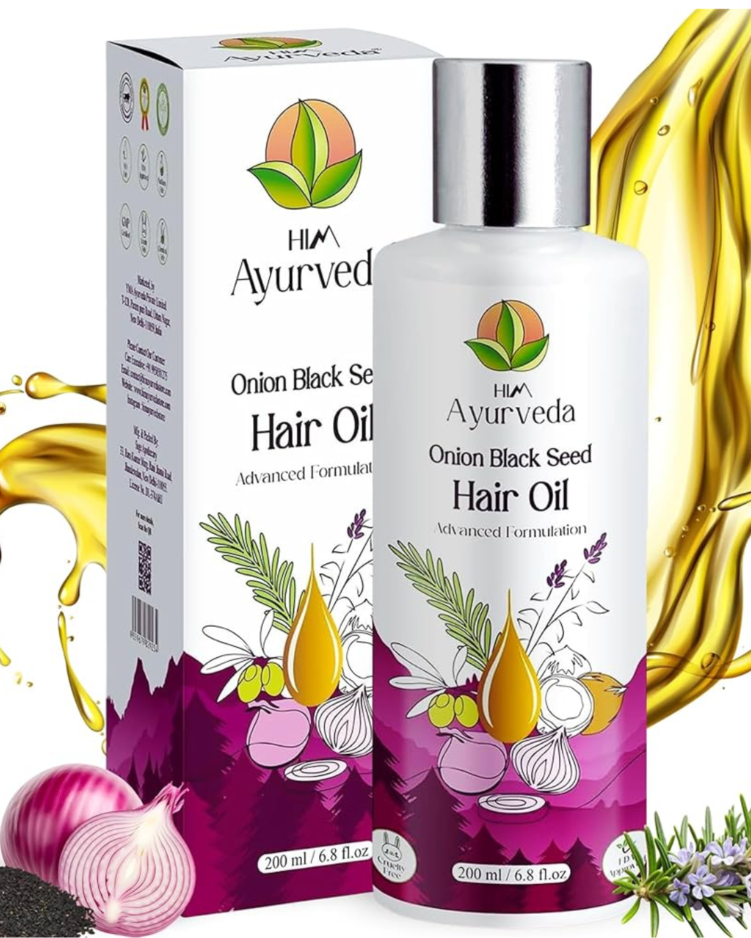 You are currently viewing HIM Ayurveda Rosemary Hair Oil – Root-Deep Ayurvedic Hair Therapy