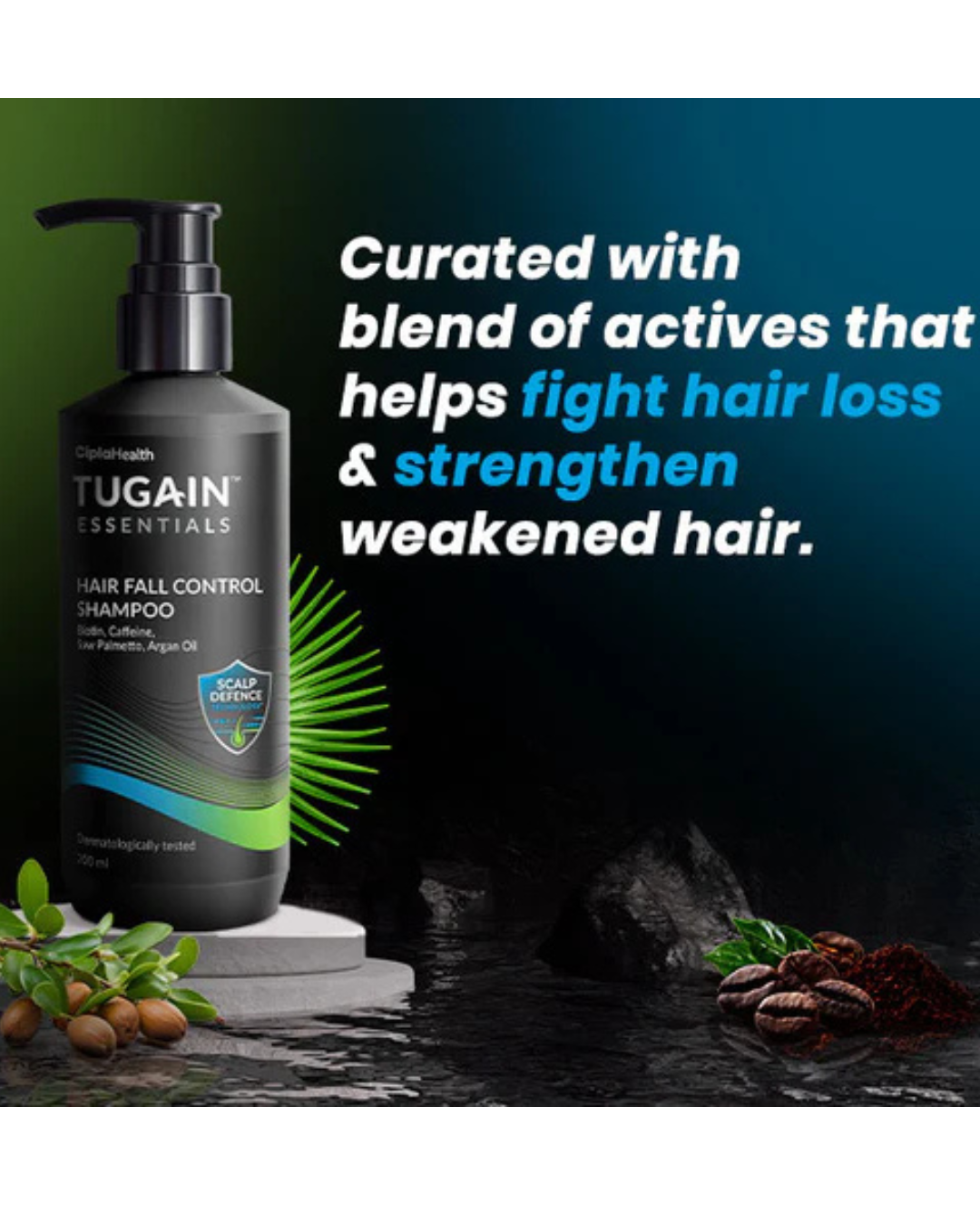 You are currently viewing Tugain Essentials Hair Fall Control Shampoo – For Stronger, Fuller Hair Every Day