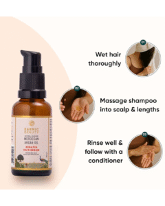 Read more about the article KARMIC BEAUTY Repairing Hair Serum for Deep Hair Repair and Frizz Control