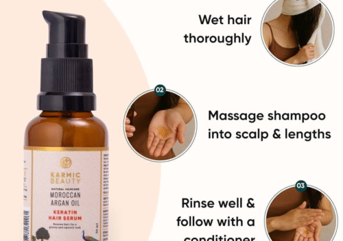 KARMIC BEAUTY Repairing Hair Serum for Deep Hair Repair and Frizz Control