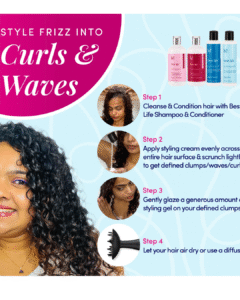 Read more about the article Best Life Curl Nourish Hydrating Style Cream for Dry, Frizzy, Wavy, Curly Hair