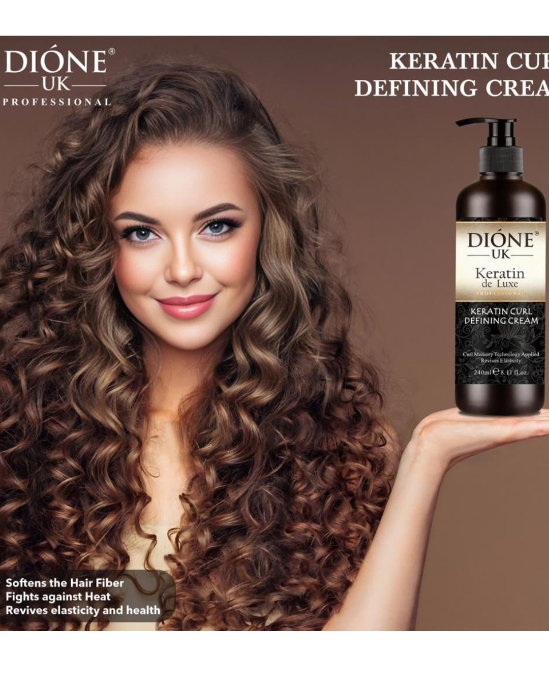 You are currently viewing DIONE UK Curl Care Curly Hair Cream 240 ml – Define, Nourish & Control Curls Naturally