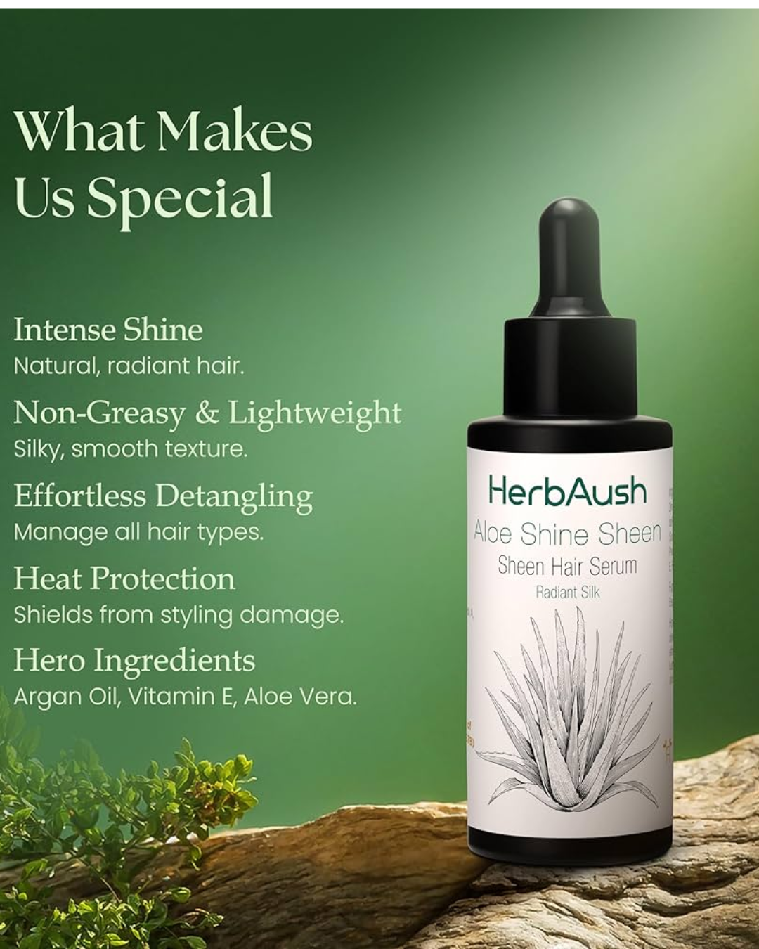 You are currently viewing HerbAush Aloe Shine Sheen Hair Serum – Radiant Gloss and Deep Nourishment Naturally