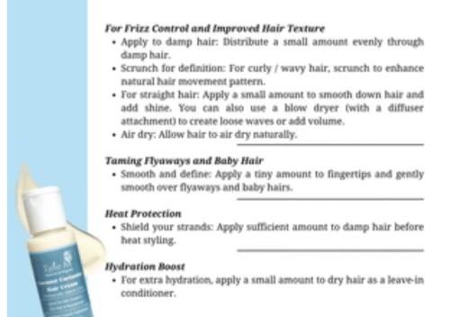Rustic Art Coconut Coriander Hair Cream with Vitamin C – Natural Nourishment for Strong & Healthy Hair